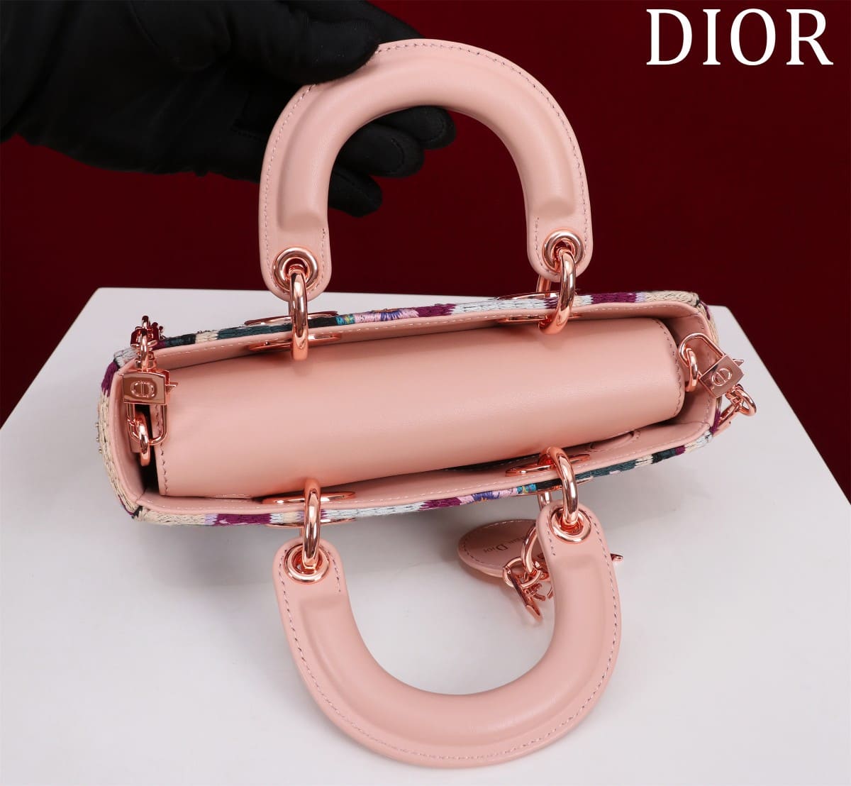 TÚI CHRISTIAN DIOR Lady-Joy embroidery flower colorful