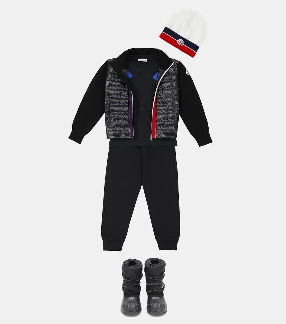 ÁO MONCLER ENFANT Down and cotton cardigan 9 -16 years