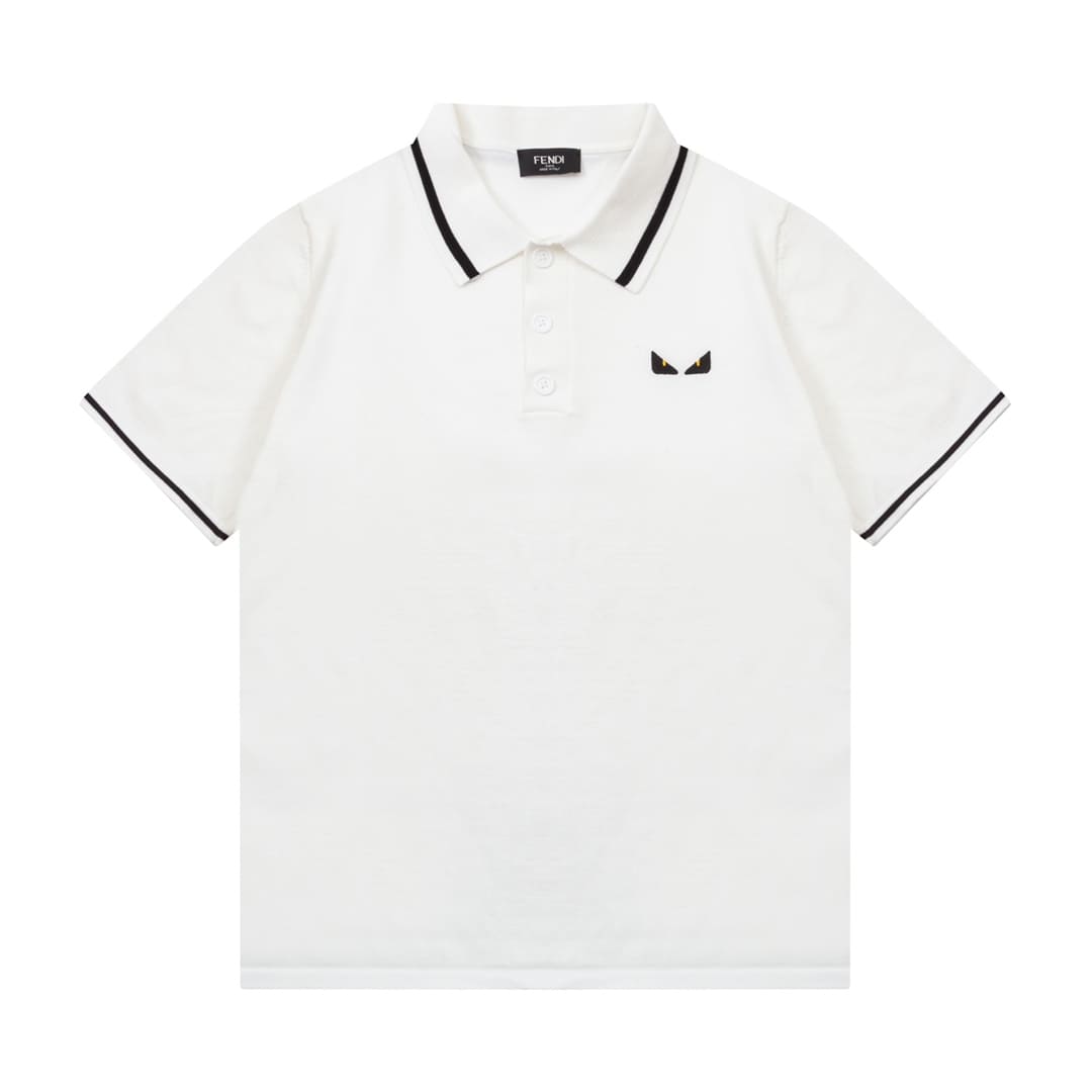 ÁO FENDI POLO SHIRT WHITE MÀU TRẮNG