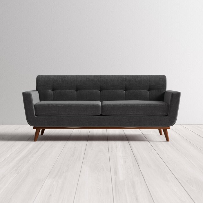 SOFA NỈ CHÂN GỖ TỰ NHIÊN LOMBARDY