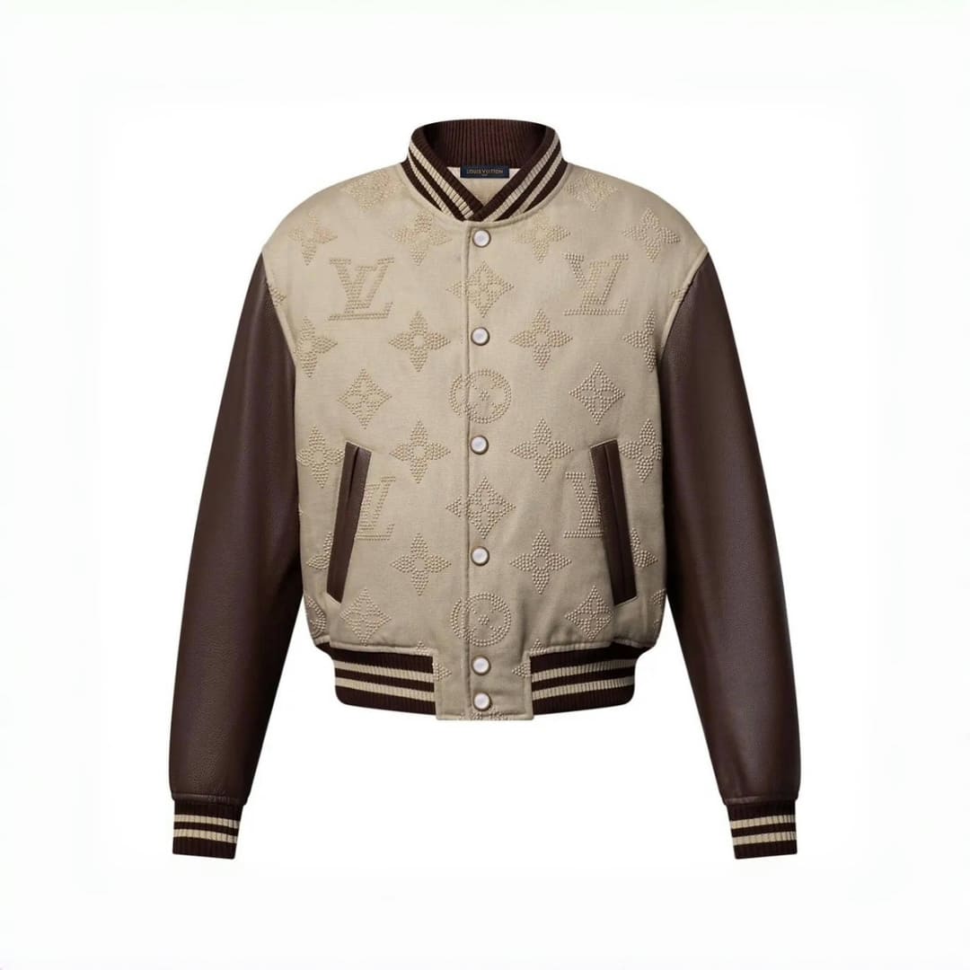 ÁO LOUIS VUITTON BOMBER LEATHER JACKET TOP QUALITY AAA