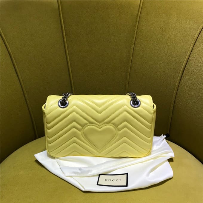 TÚI Gucci GG marmont small shoulder bag yellow Top Quality