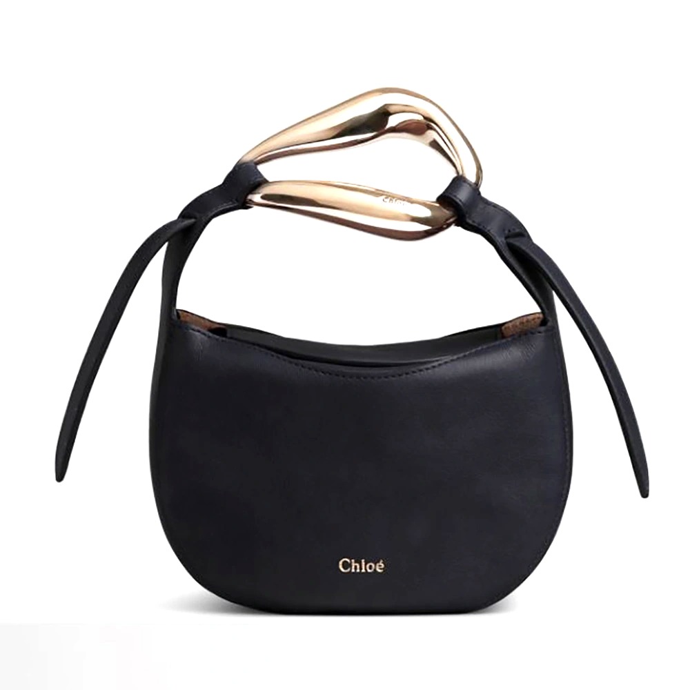 TÚI Chloe Kiss Small Purse in Small Grain Calfskin-Black