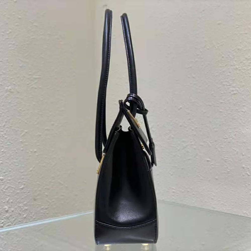 TÚI Dior Women Parisienne Bag Black Smooth Calfskin