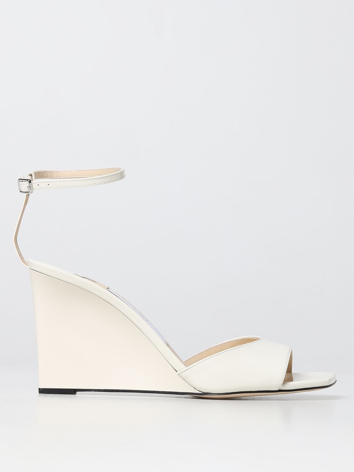 GIÀY JIMMY CHOO White heeled sandals shoes