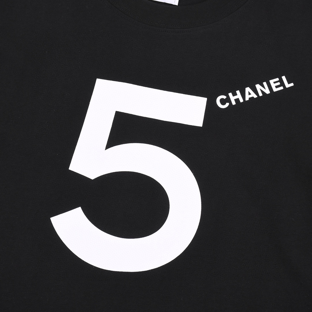ÁO CHANEL NO5 print cotton jersey T-shirt
