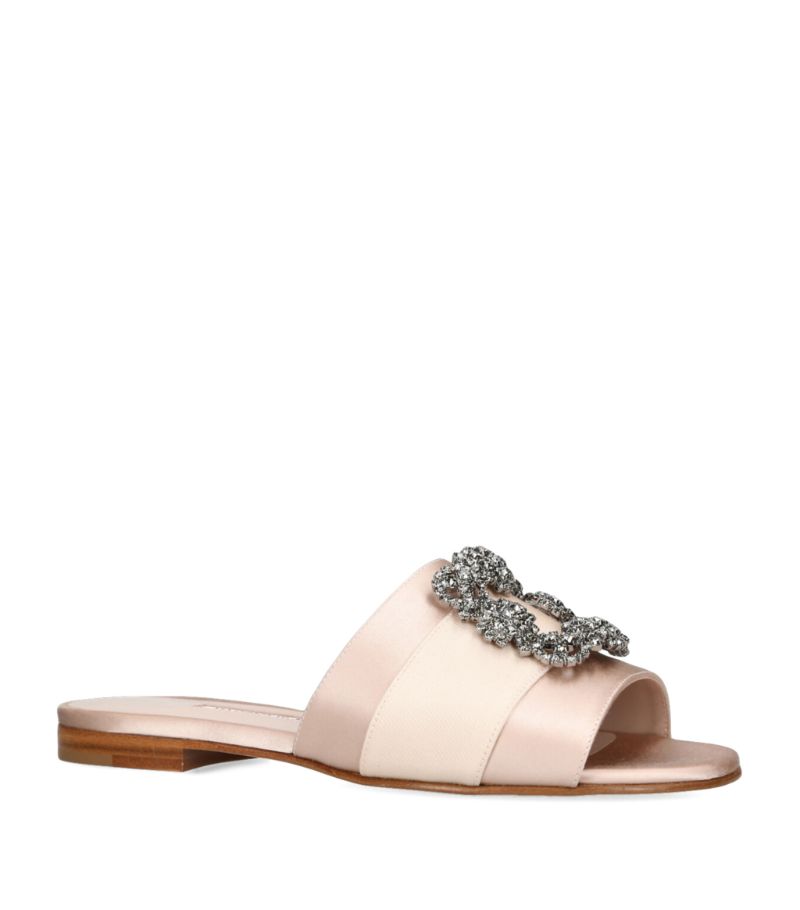 Giày MANOLO BLAHNIK  Satin Martamod Slides