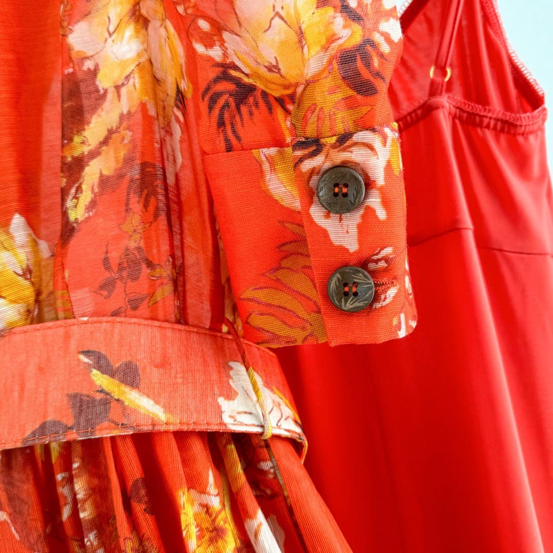 VÁY ZIMMERMANN LONG DRESS WITH FLOWER RED High Classy