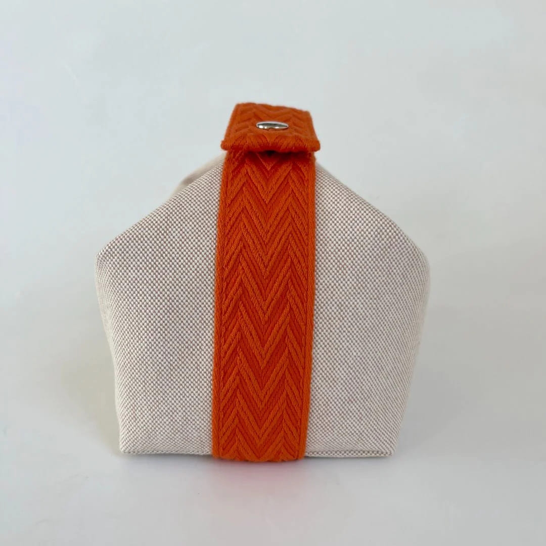TÚI HERMES TROUSSE DE TOILETTE BRIDE A BRAC PM H MÀU CAM