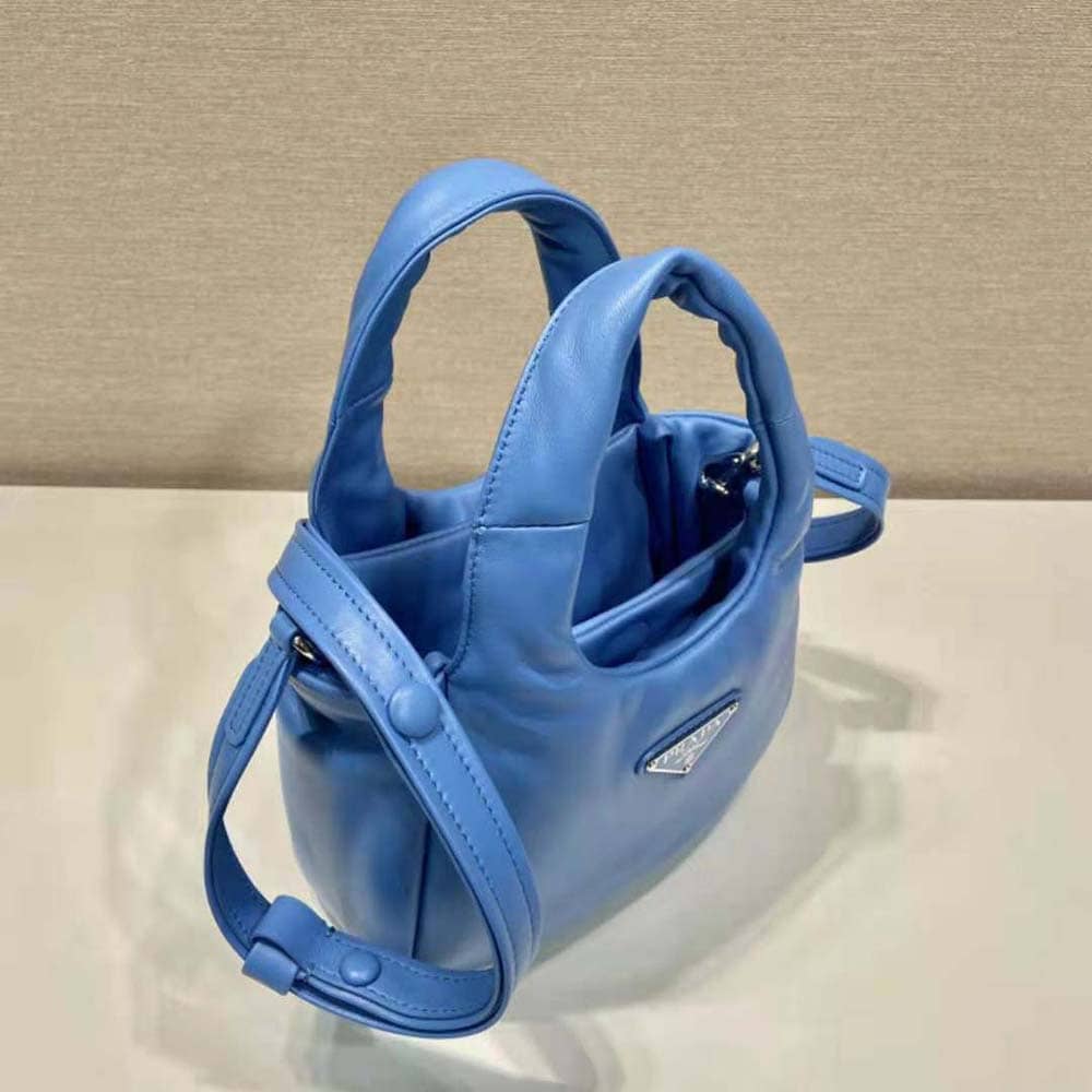 TÚI Prada Women Small Padded Prada Soft Nappa-Leather Bag-Blue