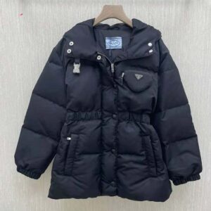 ÁO Prada Women Re-Nylon Down Jacket-Black