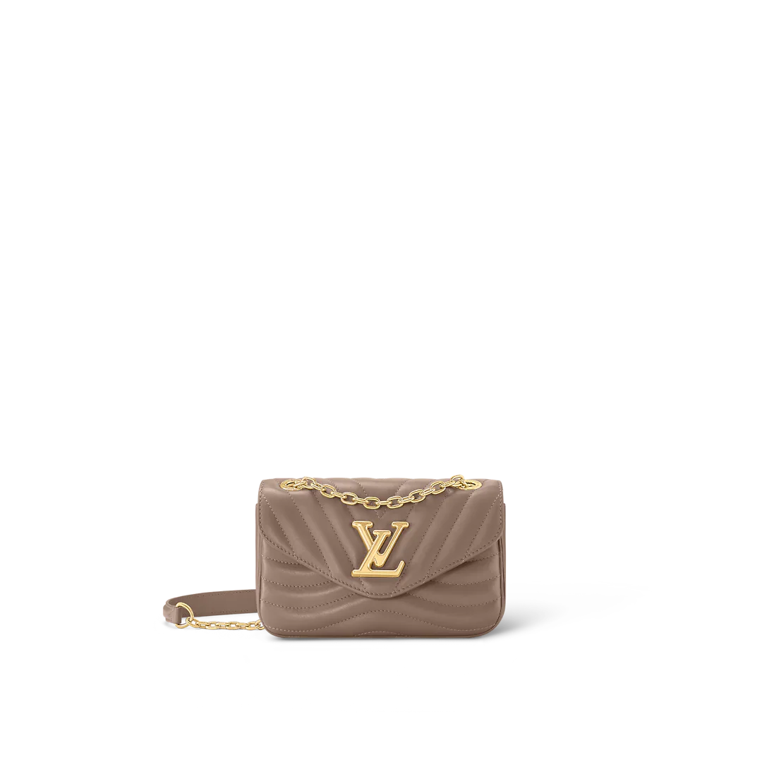 TÚI LOUIS VUITTON New Wave Chain Bag PM TAUPE