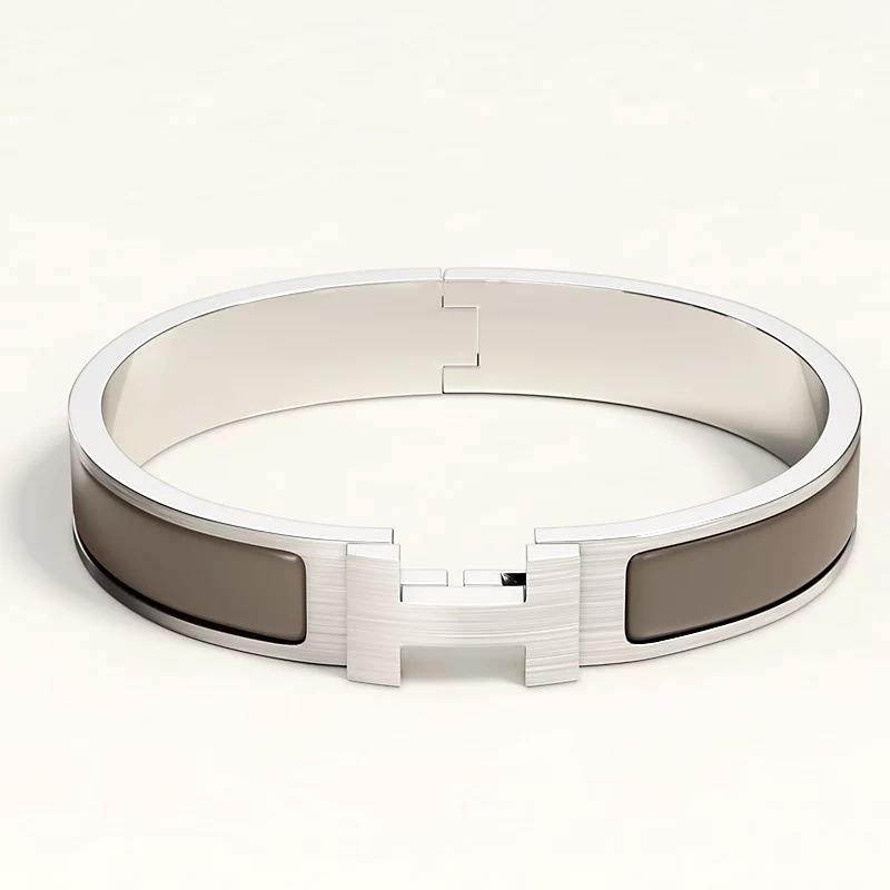 LẮC TAY HERMES Clic HH bracelet Étain Mat