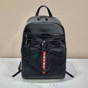 BALO Prada Technical Fabric Backpack with a Functional and Versatile Design-Black