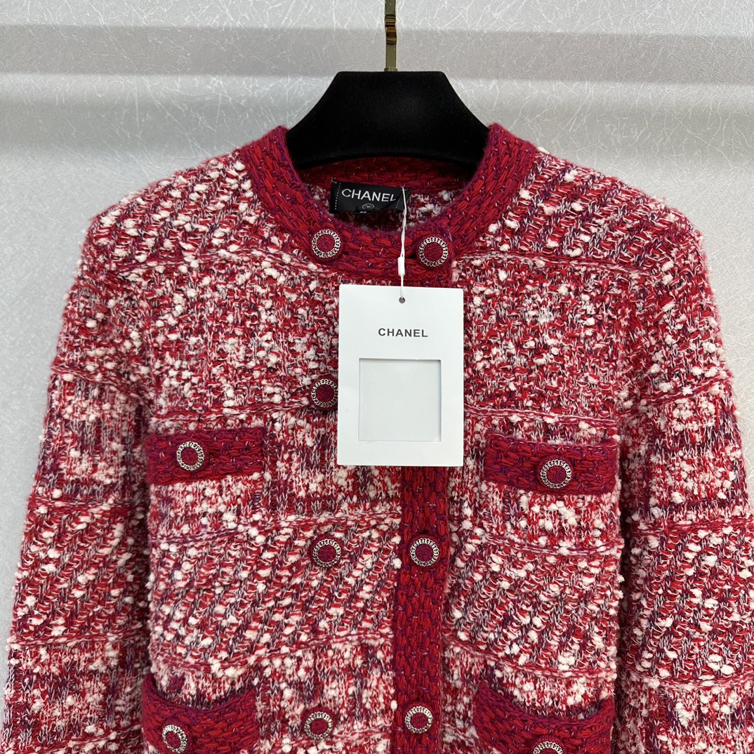 ÁO CHANEL TWEED PINK Jacket Top AAA