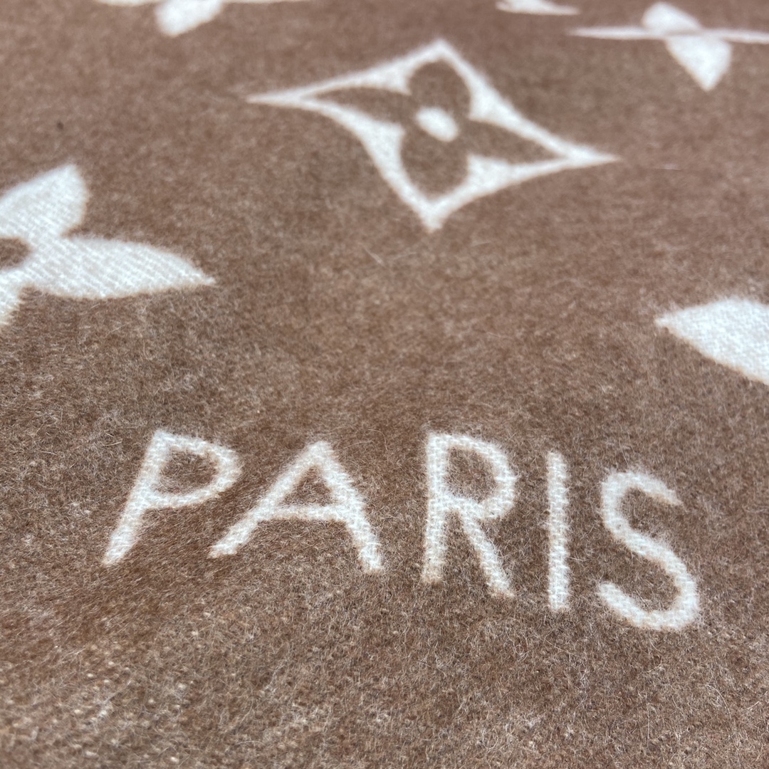 KHĂN Louis Vuitton Double-sided cashmere Scarf