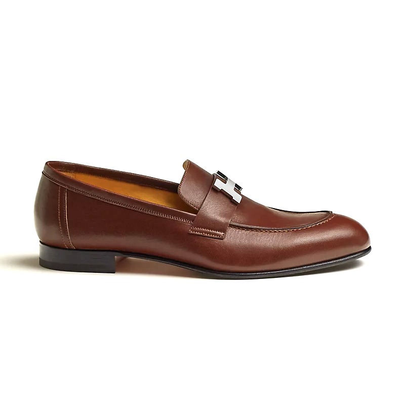 GIÀY HERMES Paris Loafer Beige Marron Acajou