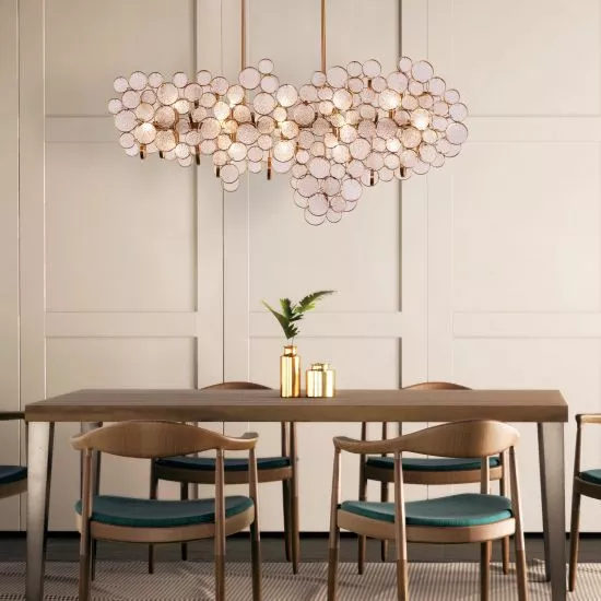 ĐÈN CHÙM LUXURY THE CIRCLE CRYSTAL CHANDELIER