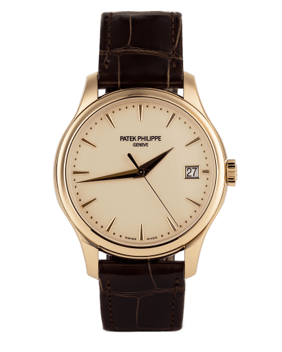 Đồng hồ Patek Philippe Calatrava Rose Gold mặt số sơn mài màu ngà