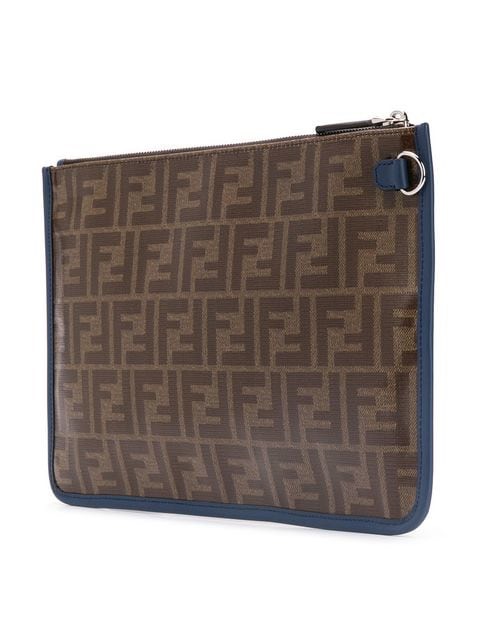 VÍ FENDI ROMA ZIPPED LEATHER POUCH