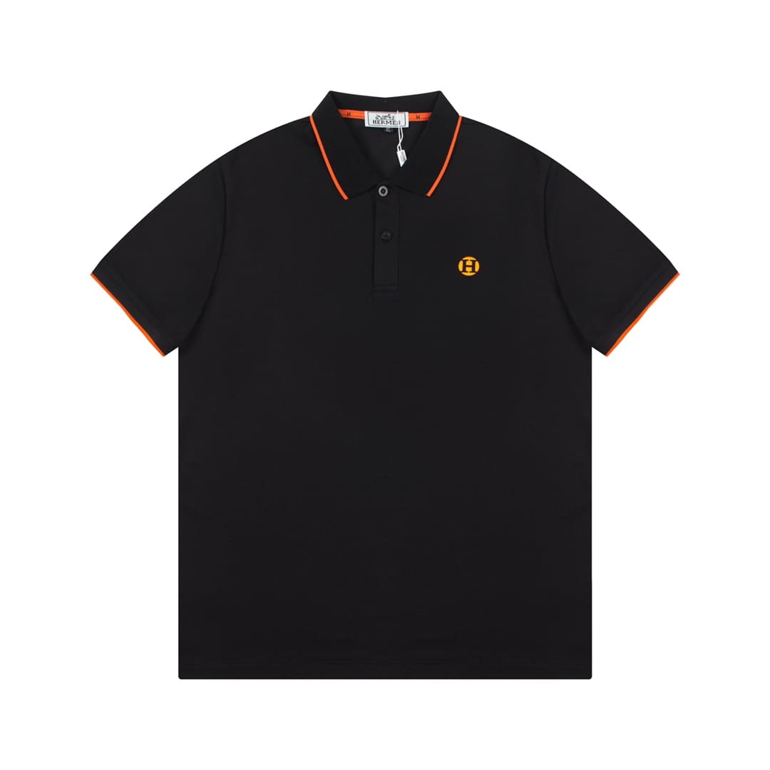 ÁO HERMES H POLO SHIRT BLACK MÀU ĐEN