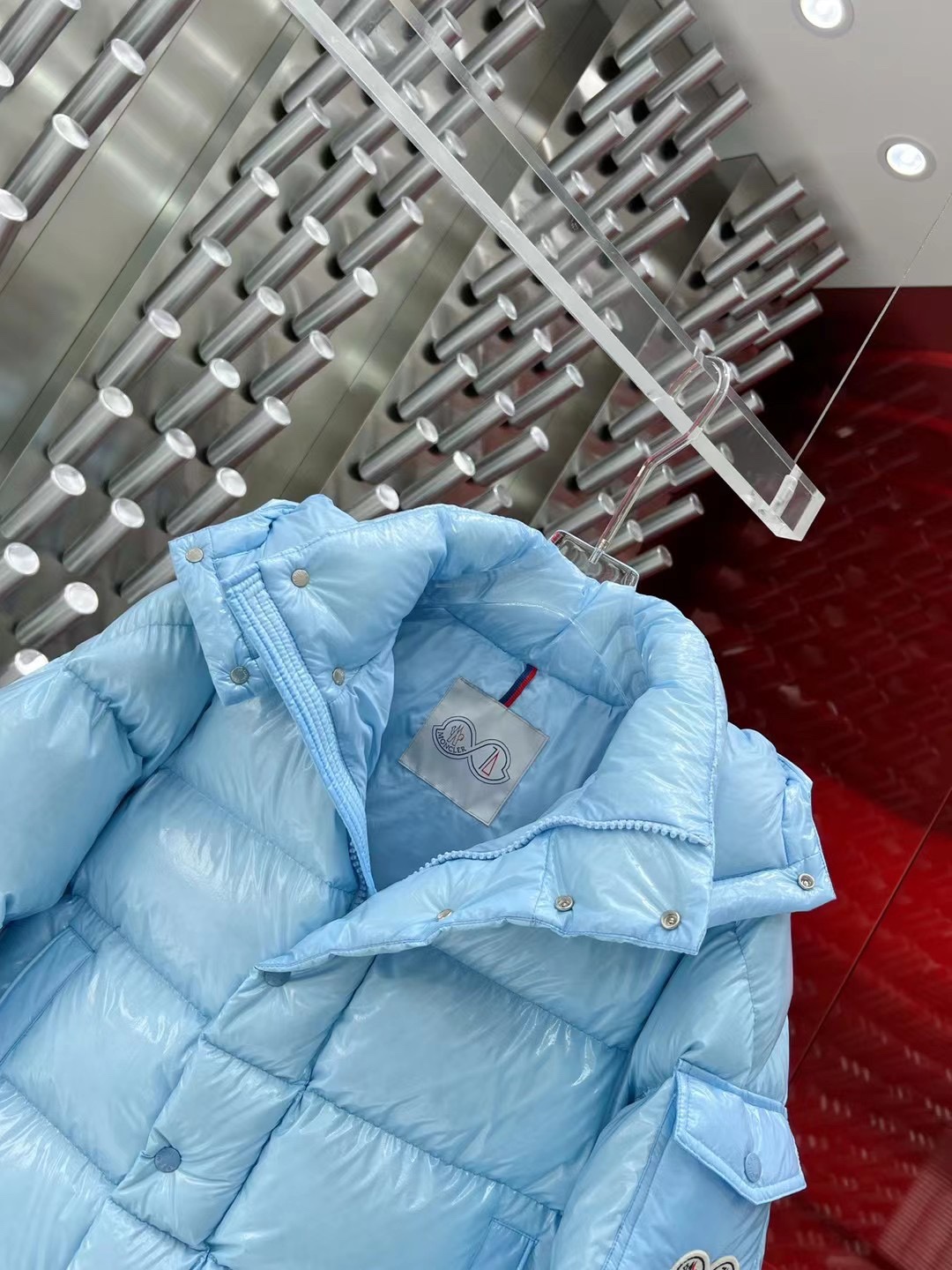 ÁO MONCLER WINTER BLUE DOWN JACKET