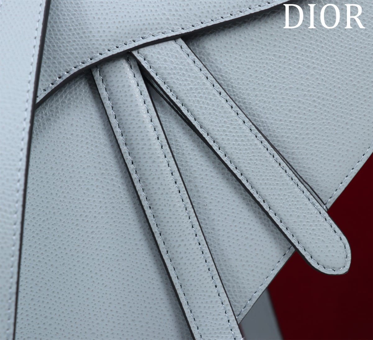 TÚI Dior Women Saddle bag in Calfskin-Blue Top Quality