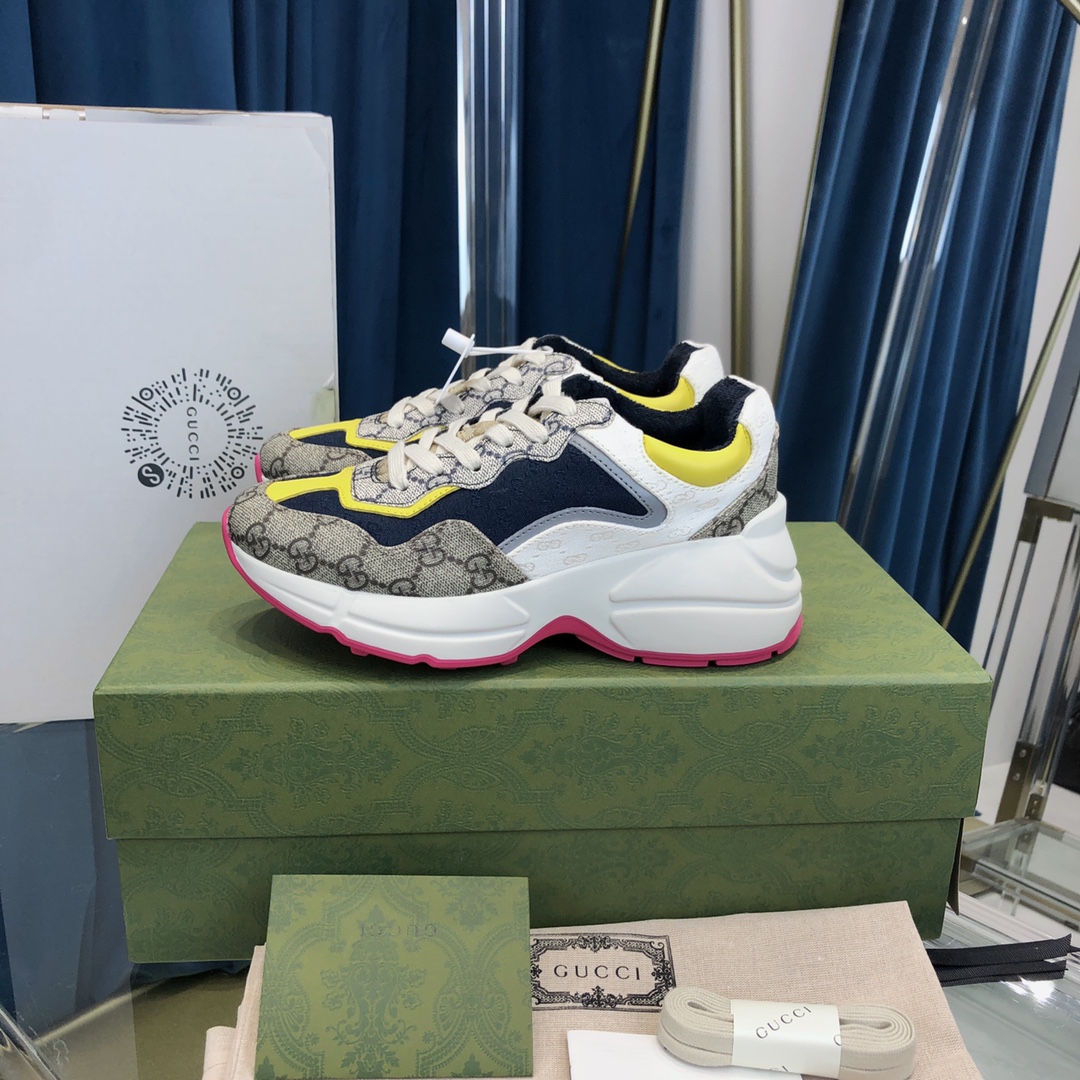 GIÀY GUCCI RHYTON GG ITALIA SNEAKERS SHOES UNISEX
