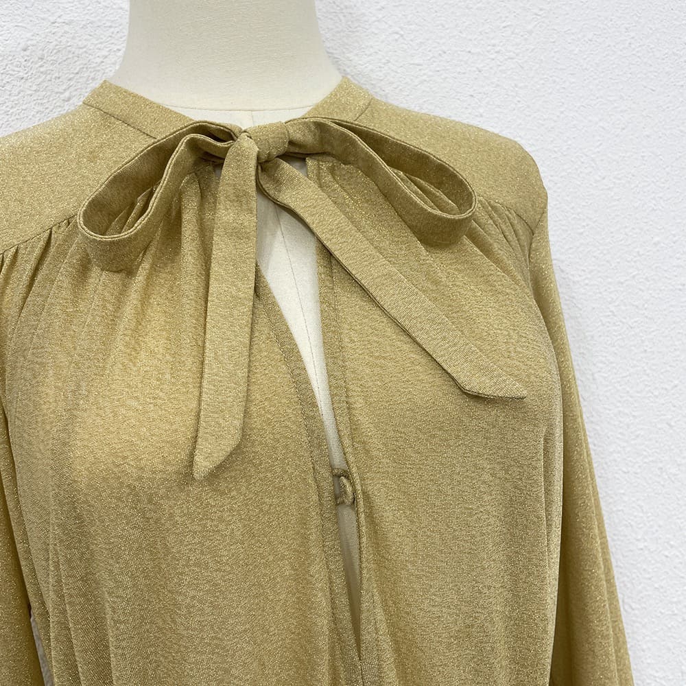 VÁY ZIMMERMANN Gold Glitter Vintage Dress High Classy