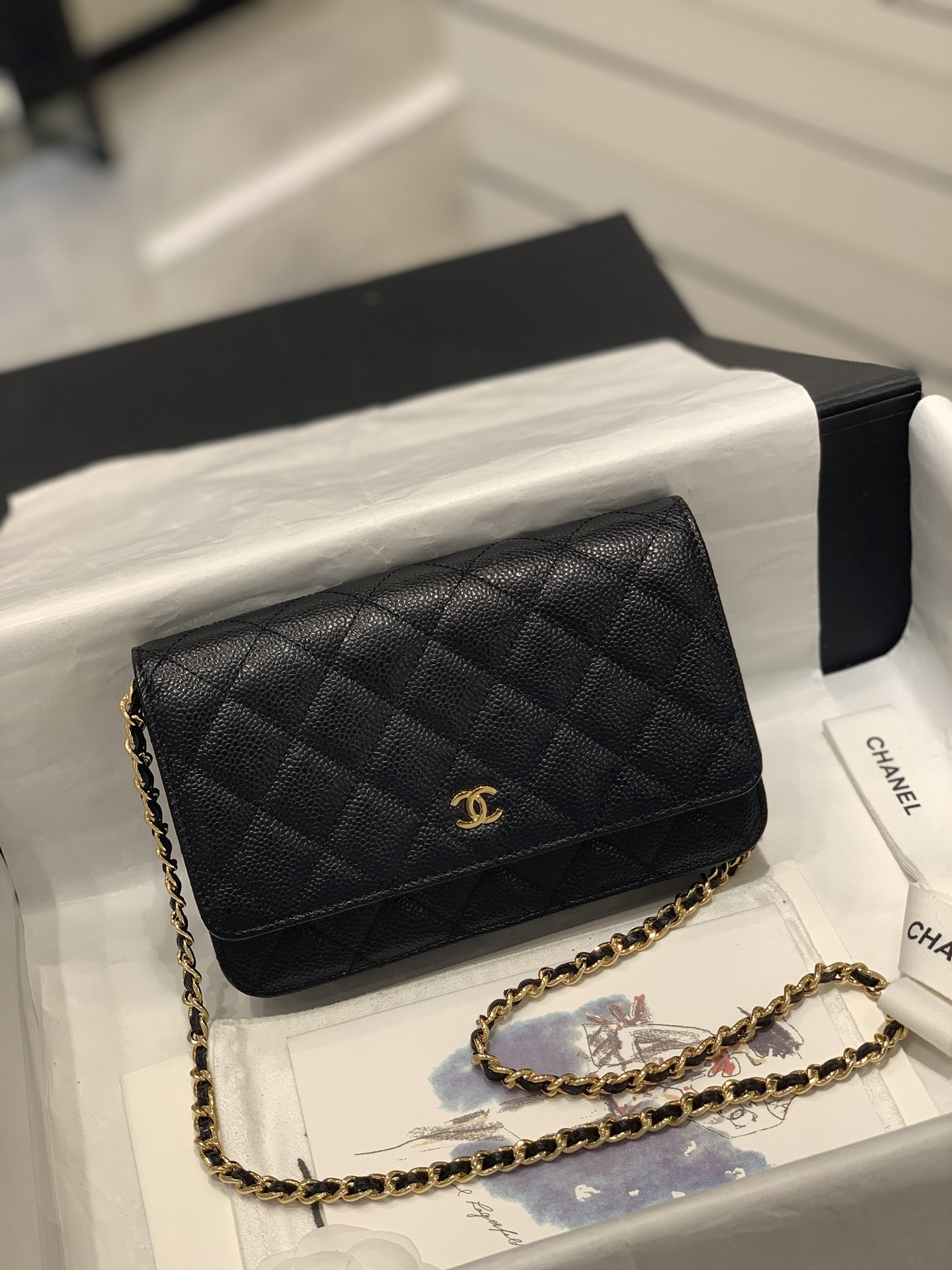 TÚI CHANEL WOC CAVIAR BLACK DA HAAS