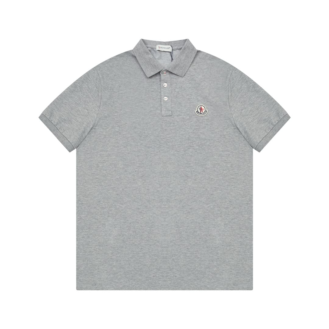 ÁO MONCLER POLO SHIRT GREY MÀU XÁM
