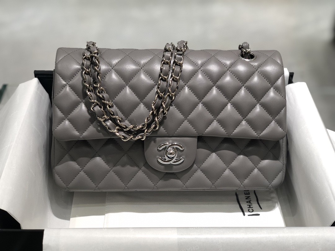 TÚI CHANEL CF 25 LAMBSKIN GREY DA HAAS