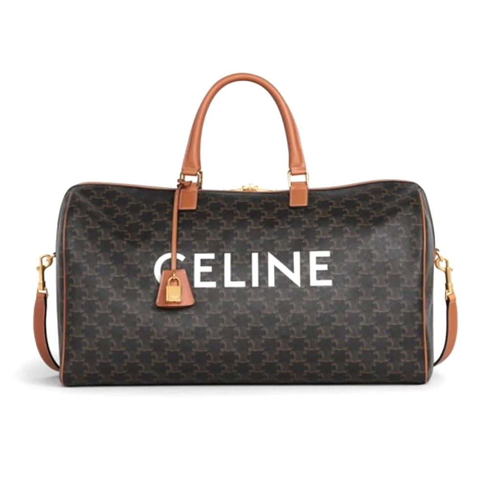 TÚI Celine Large Voyage Bag in Triomphe Canvas with Celine Print
