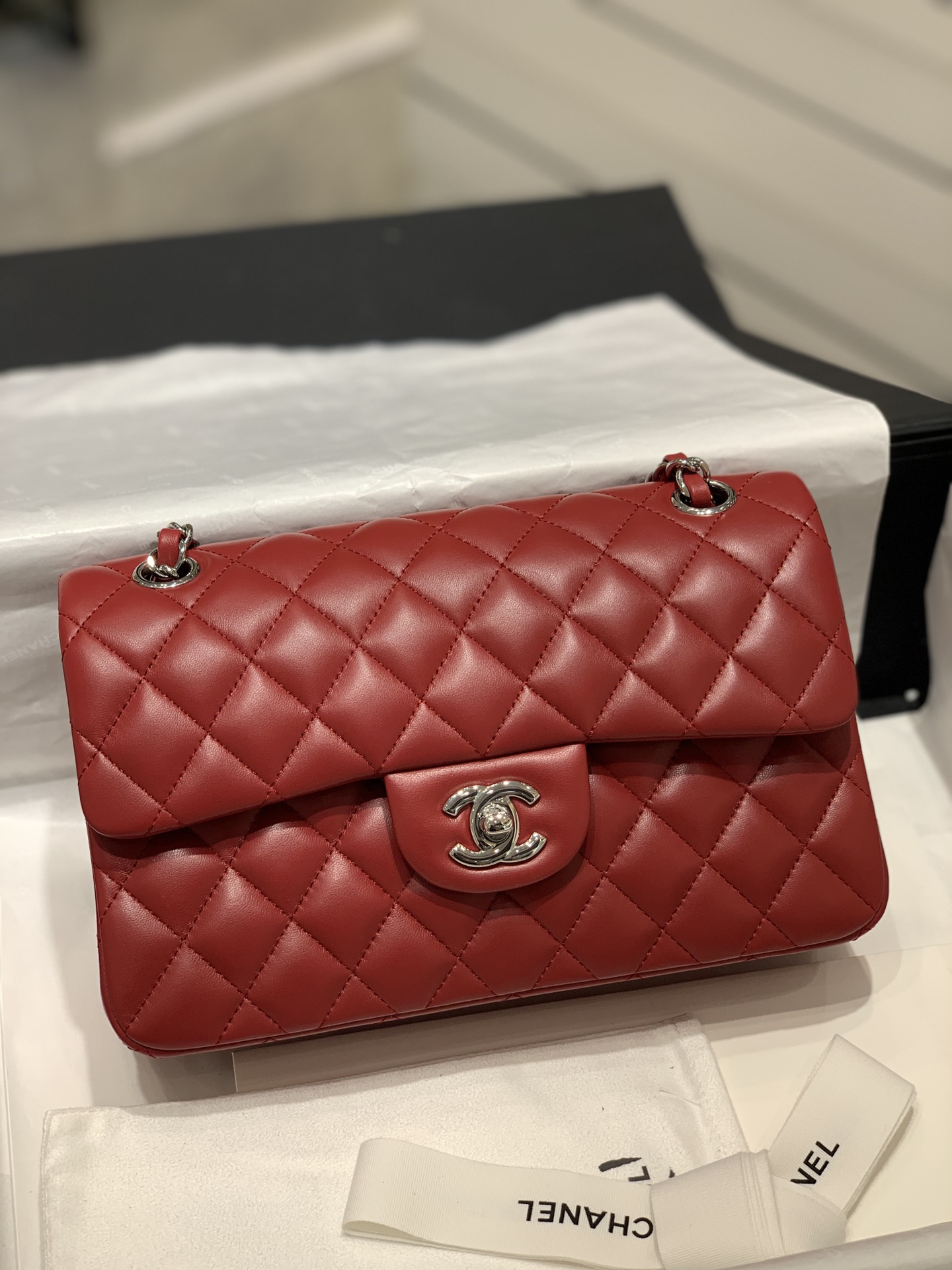 TÚI CHANEL CF 23 BODIN JOYEUX RED DA HAAS SILVER
