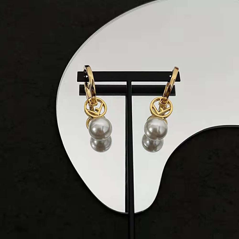 BÔNG TAI Fendi Women F Is Fendi Earrings Gold-Colored Earrings