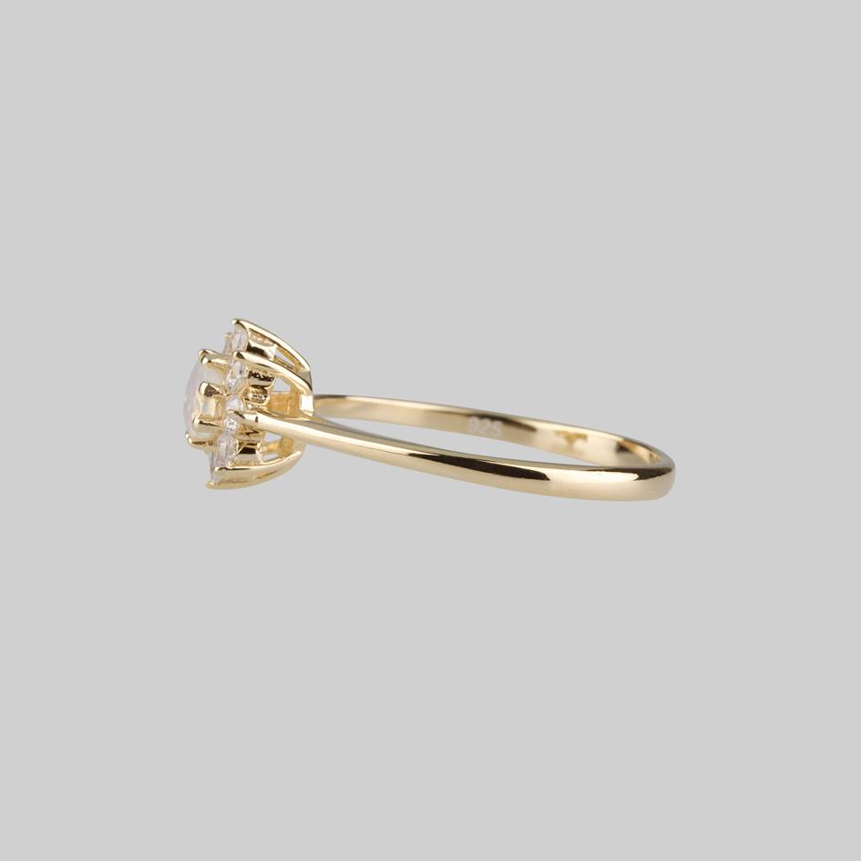 Opal Cluster Gold Ring Gold 14K