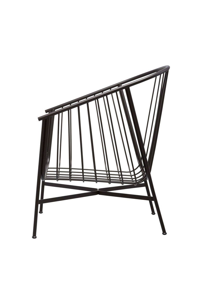 GHẾ JANET Steel armchair with armrests ARMCHAIR