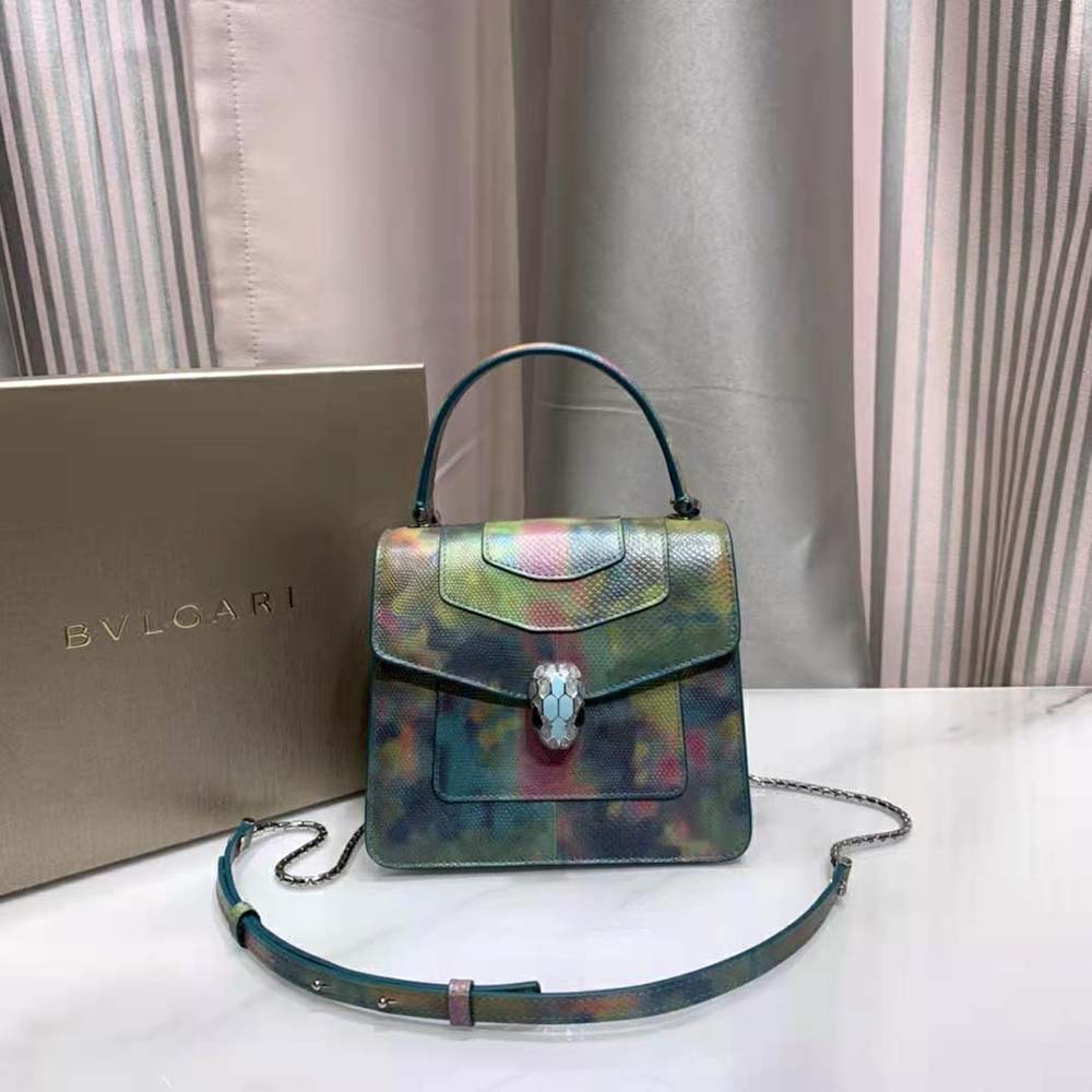 TÚI Bvlgari Women Serpenti Forever Crossbody Bag in Karung Leather