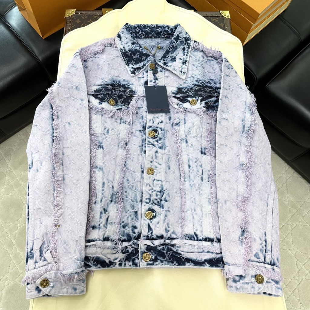 ÁO LOUIS VUITTON WASH DENIM JACKET TOP QUALITY AAA