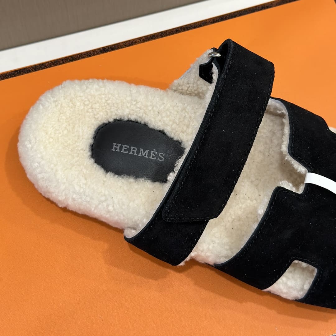 DÉP HERMES CHYPRE FUR SANDAL AAA