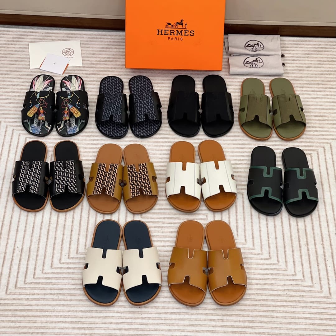 DÉP HERMES IZMIR WHITE H SANDAL AAA