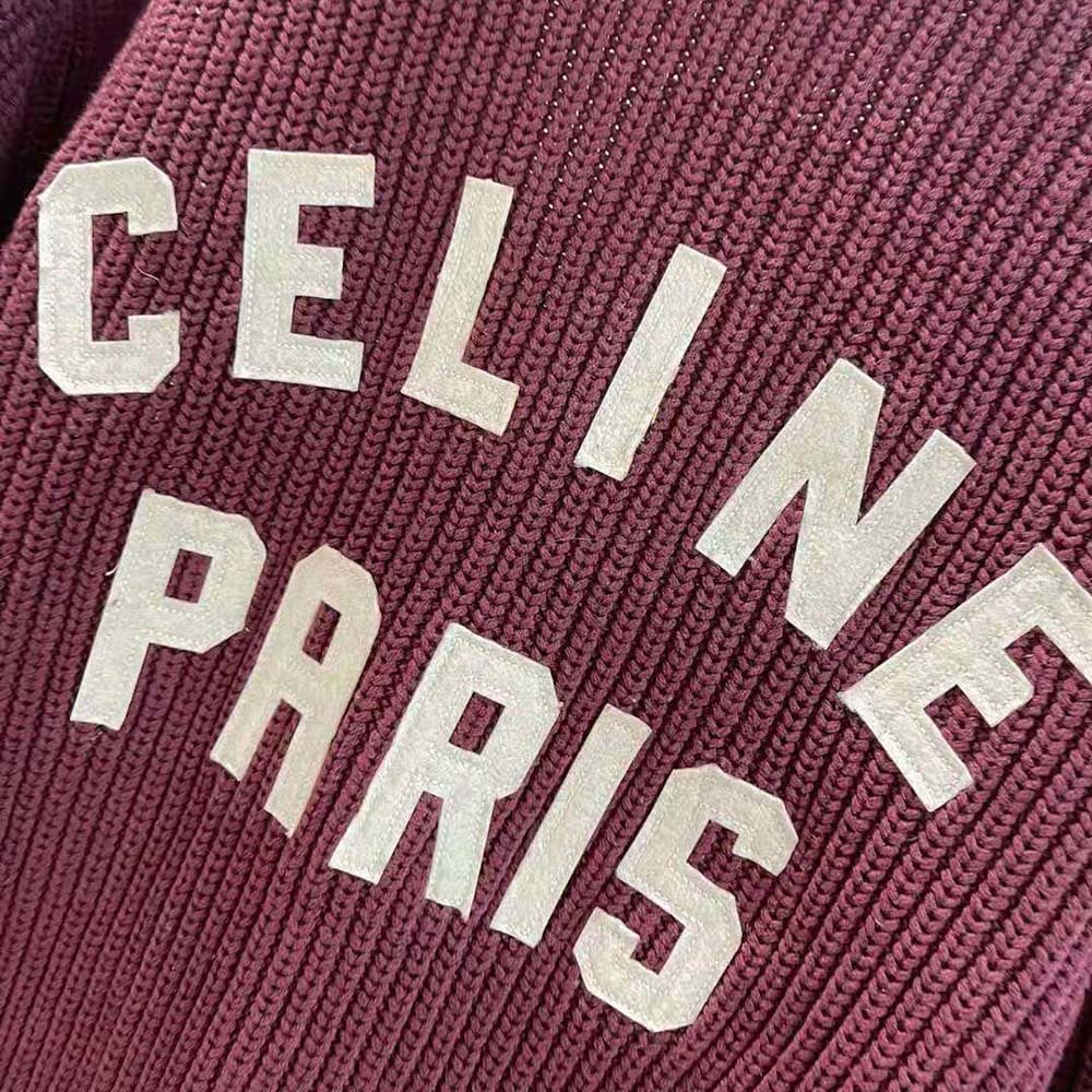 ÁO Celine College Cardigan in Cotton
