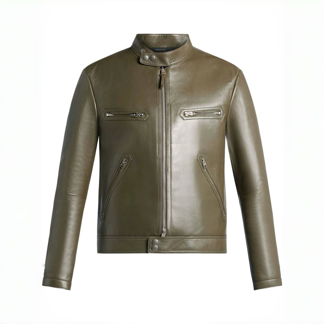 ÁO TOMFORD BIKER LEATHER JACKET TOP QUALITY AAA