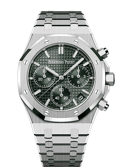 Đồng hồ Audemars Piguet Royal Oak Chronograph Gold mặt số màu xanh olive