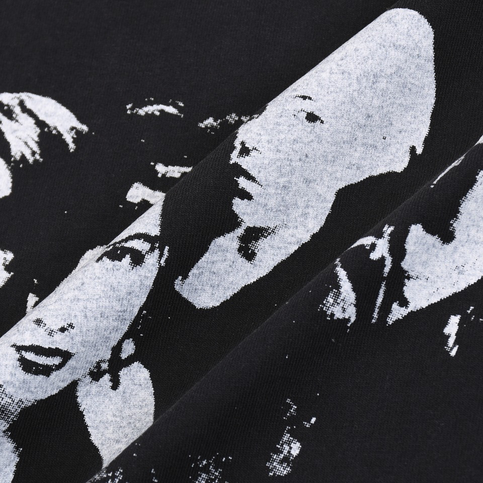 ÁO BALENCIAGA print cotton jersey T-shirt