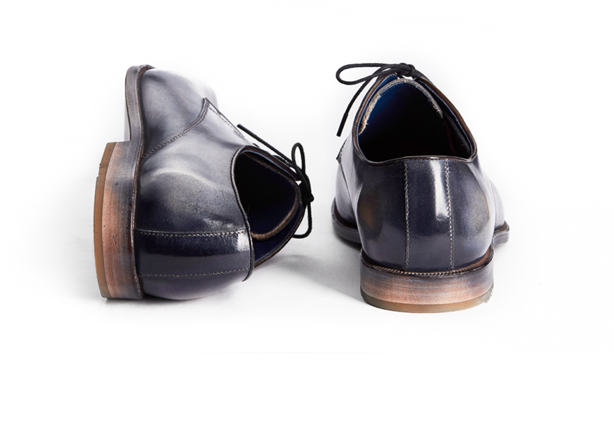 HENDERSON SHOES PERSONALIZATION GREY RUSSO PAINTING HANDCRAFTED SHOES