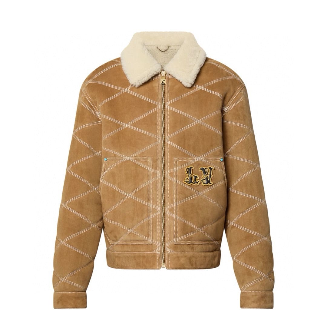 ÁO LOUIS VUITTON BOMBER TOP QUALITY AAA UNISEX LEN CỪU