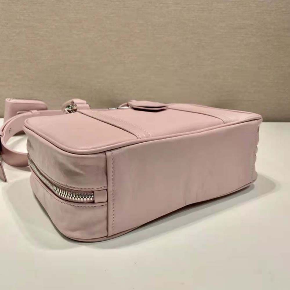 TÚI Prada Women Medium Antique Nappa Leather Top Handle Bag-Pink