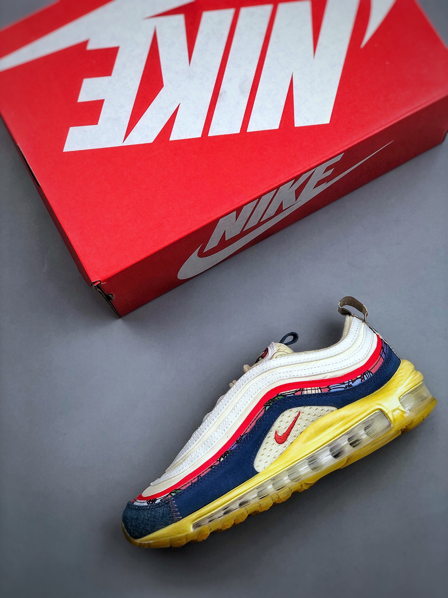 GIÀY Nike Air Max 97 Coconut Milk/Track RedFossil
