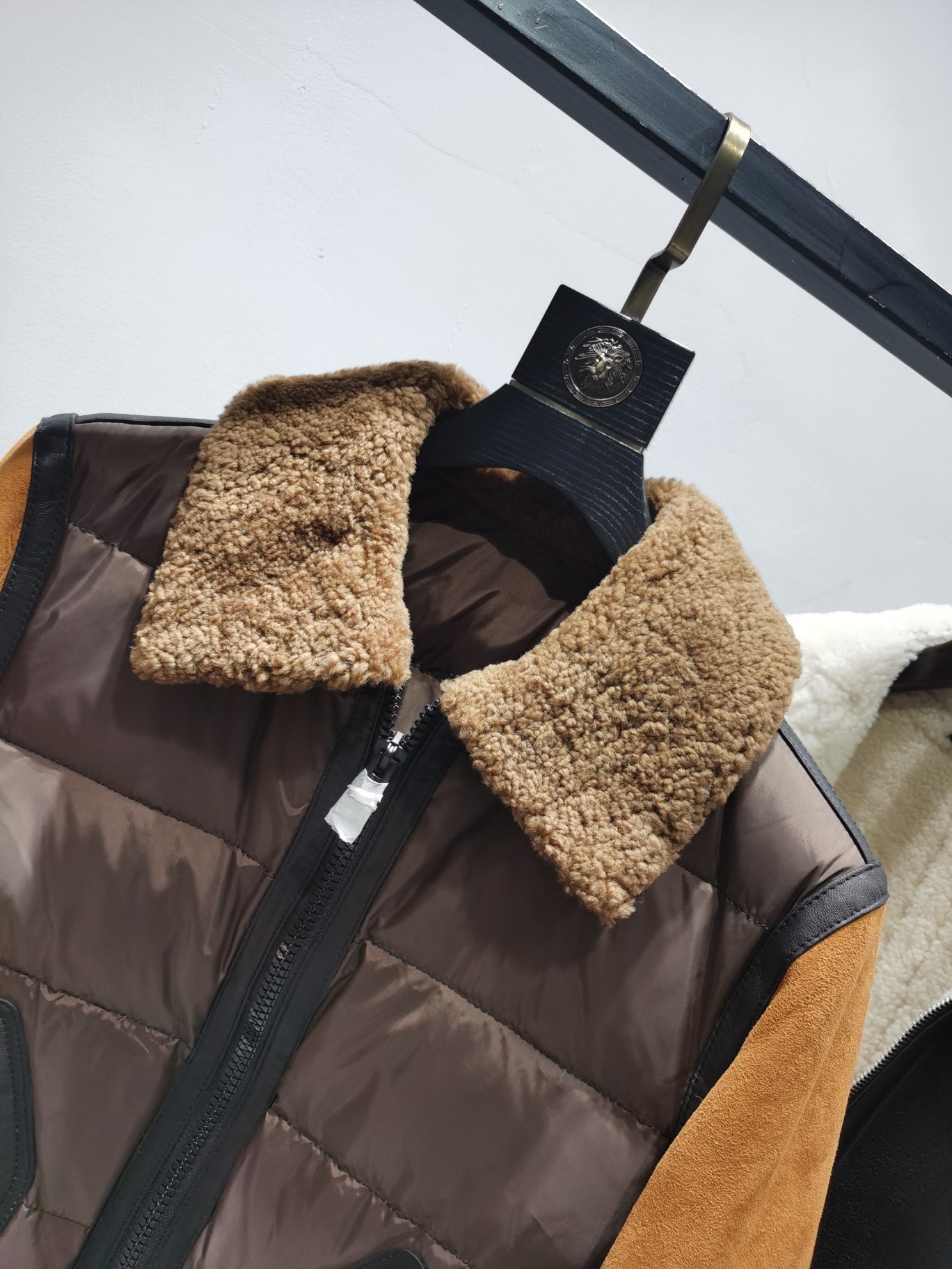 ÁO MONCLER LEATHER JACKET LÓT LÔNG